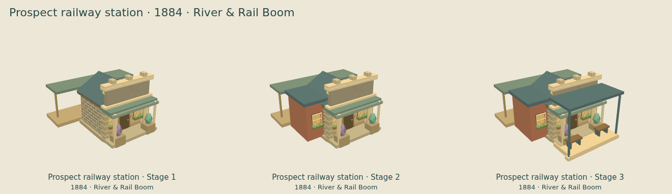 Prospect railway station — River & Rail Boom upgrade comparison