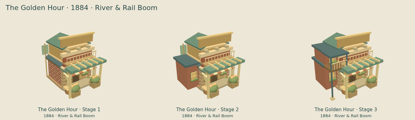 The Golden Hour — River & Rail Boom upgrade comparison
