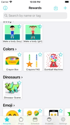 Props from Class Screen