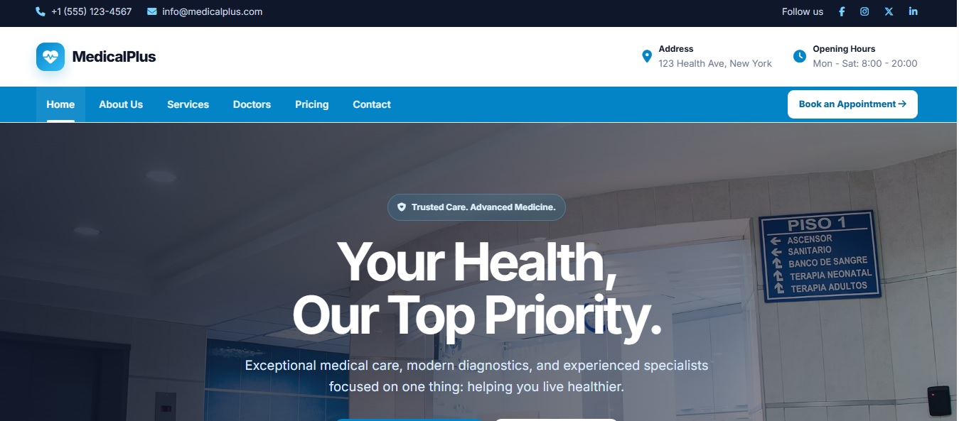 MedicalPlus project preview