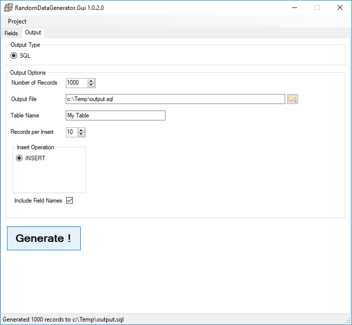 Random Data Generator - 2