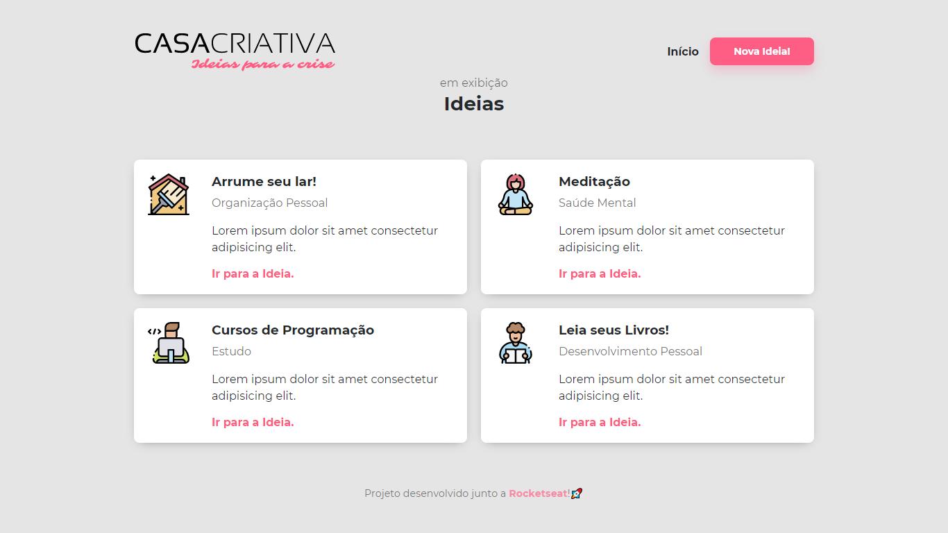 Lista de ideias 