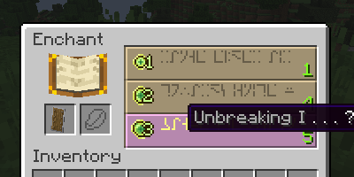 Vanilla shield being enchanted