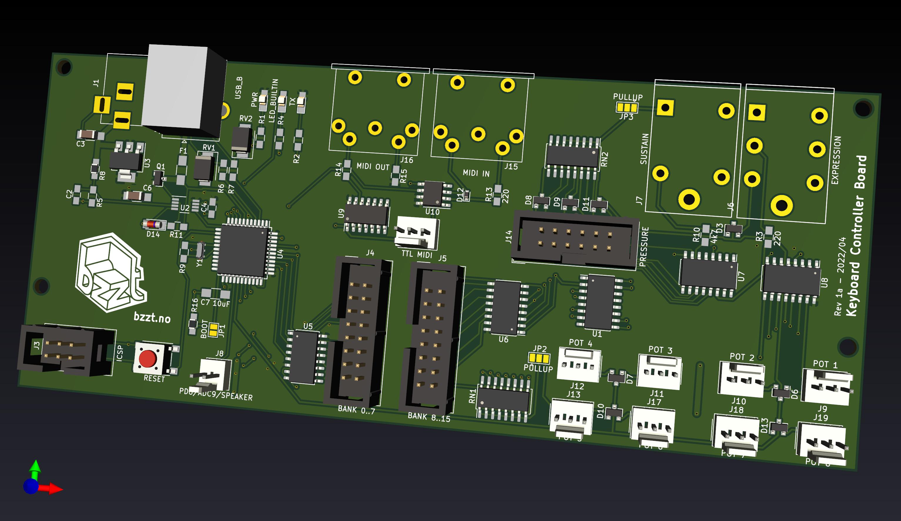 National Keyboard Mux Board, from the project README
