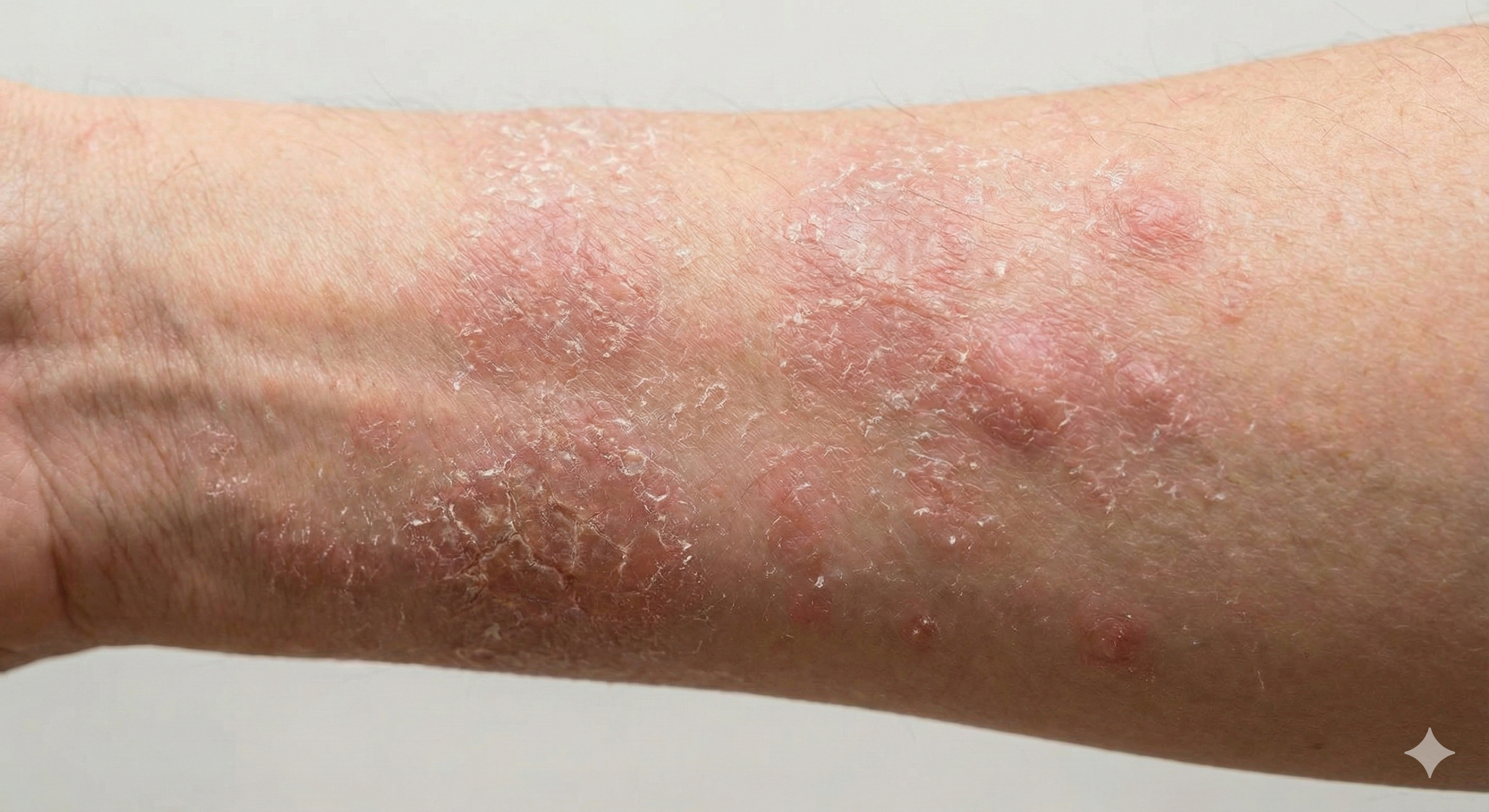 Child with irritated skin from chlorine water