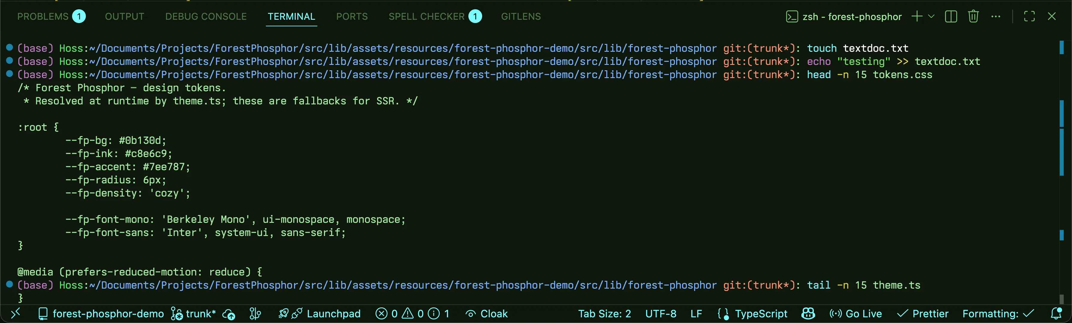 Integrated terminal