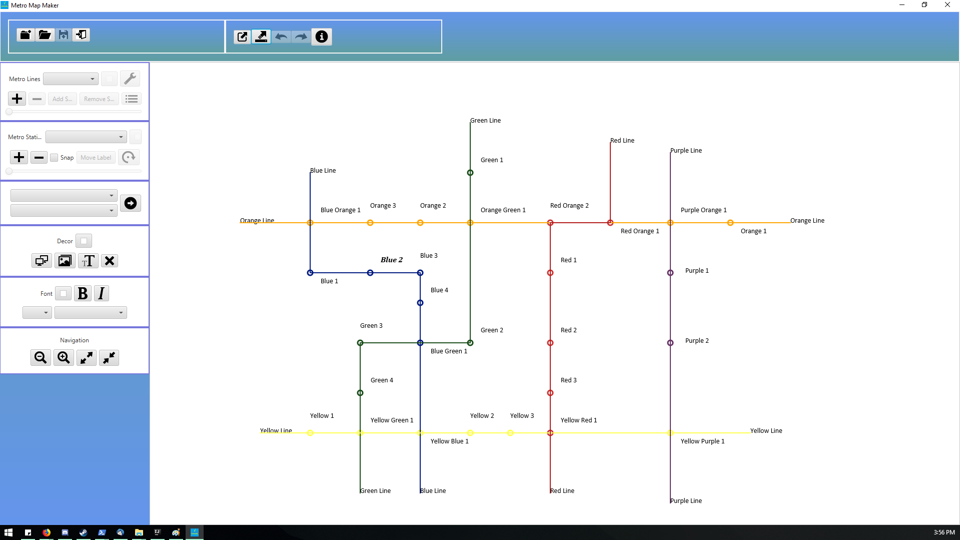 GitHub - StevenMaio/Metro-Map-Maker: Class project for CSE219