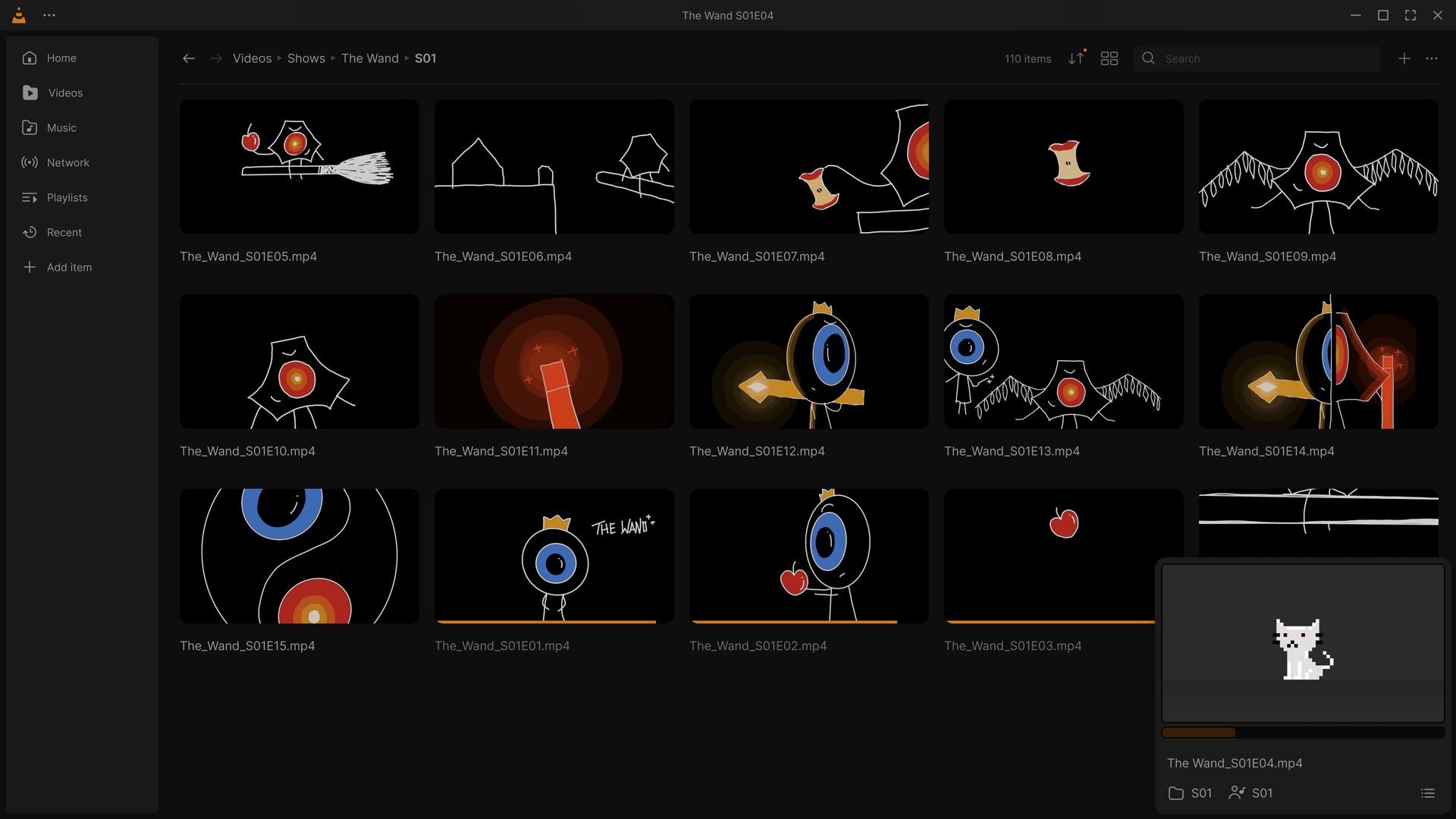 Juxtopposed's VLC Redesign running on VLC 4