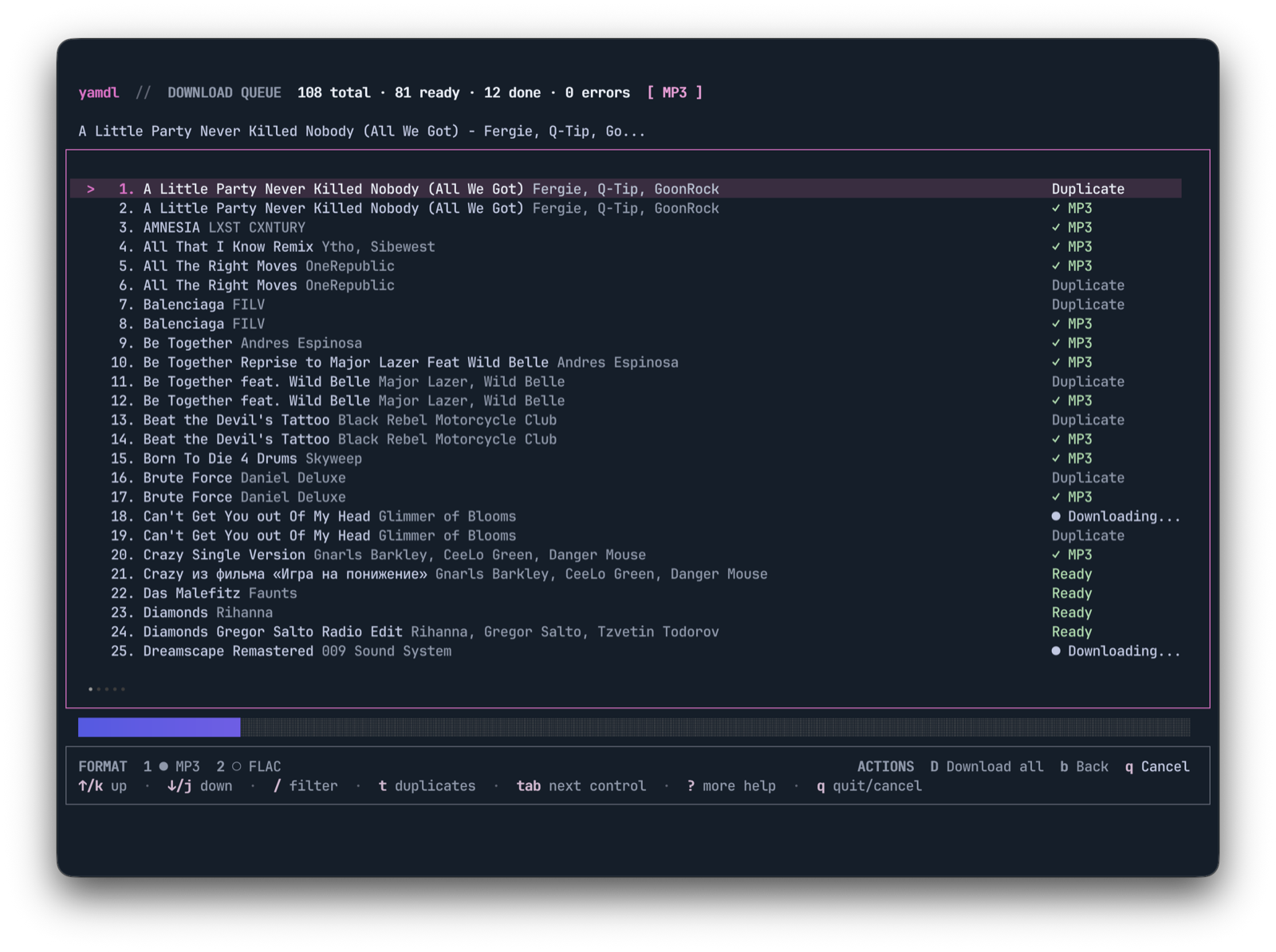 tracks downloading tracks downloading