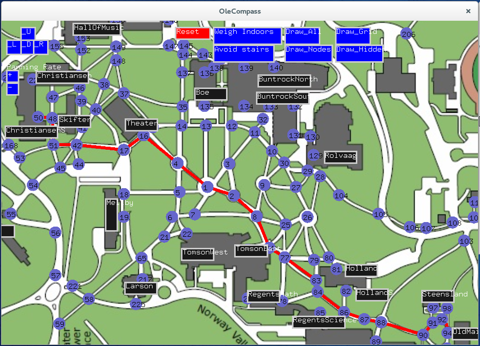 a screenshot of the campus map