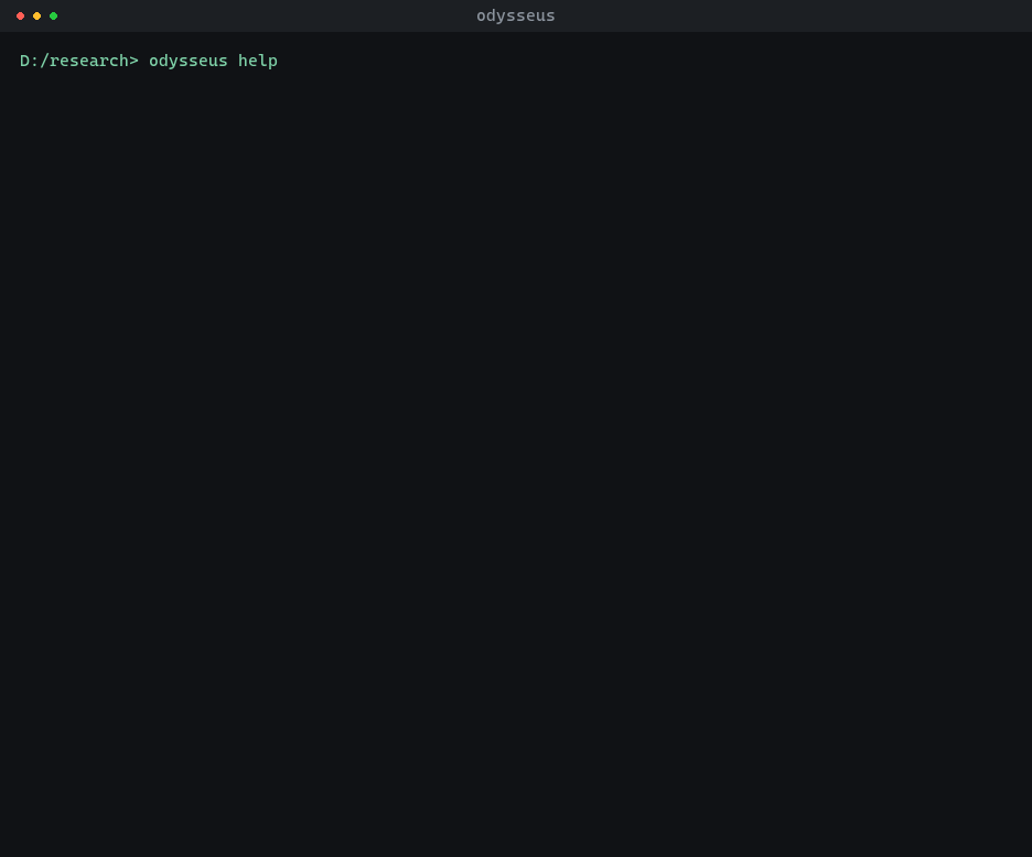 The command line walking through a study