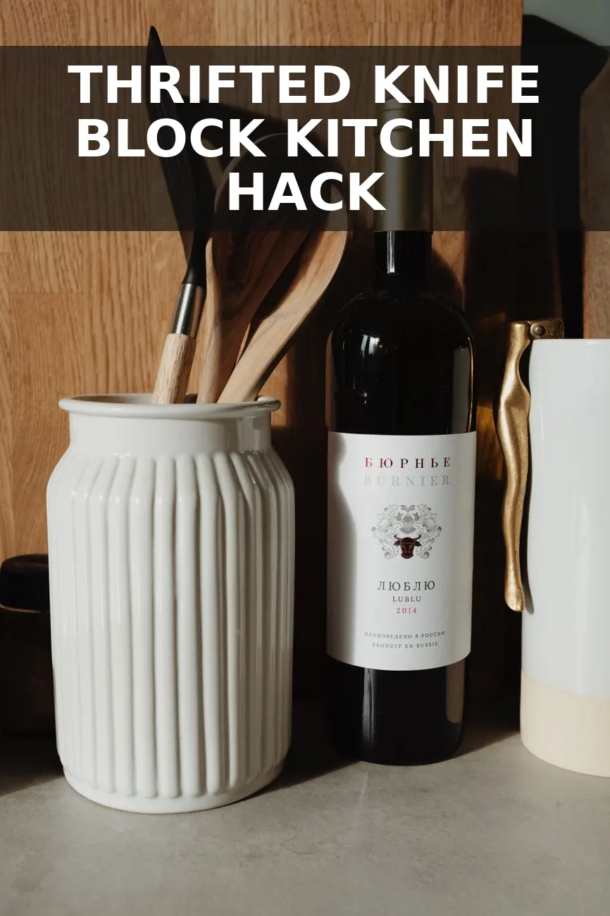 How to Turn an $8 Thrifted Knife Block into a $360 Fluted Utensil Crock for $22