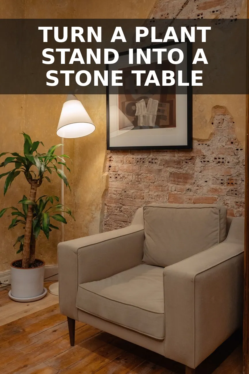 How to Turn an $11 Thrifted Metal Plant Stand into a $420 Aged Stone Martini Table for $25