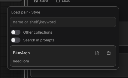 Load pair search