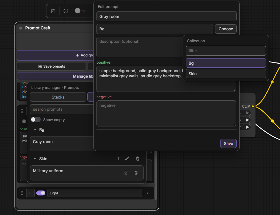 Edit prompt dialog