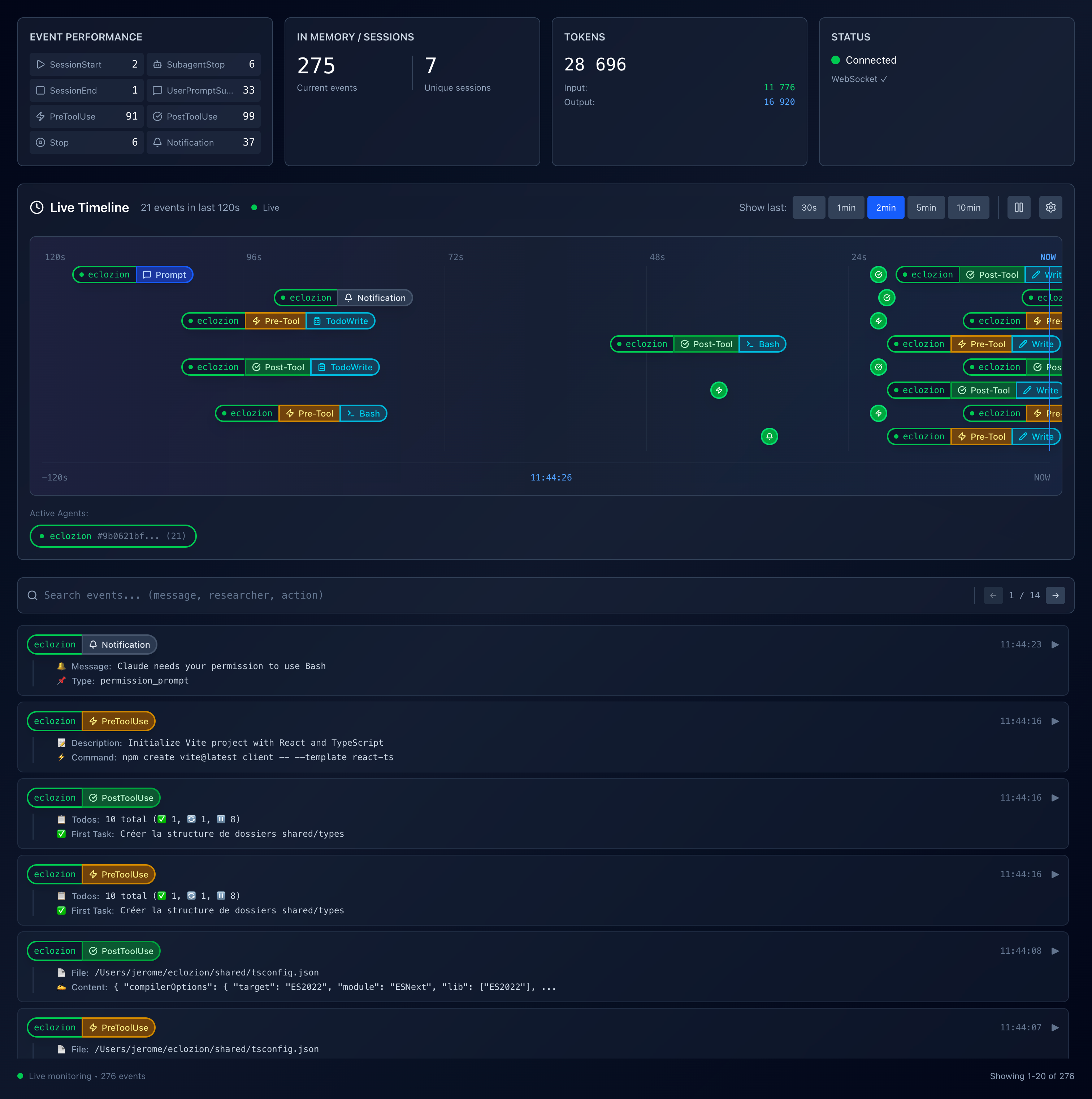 Claude Code Monitor Demo