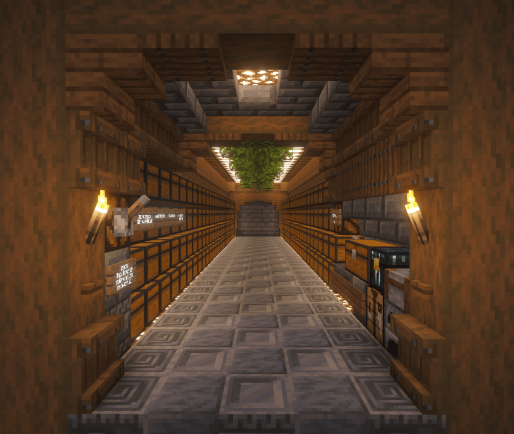 Decorated hall
