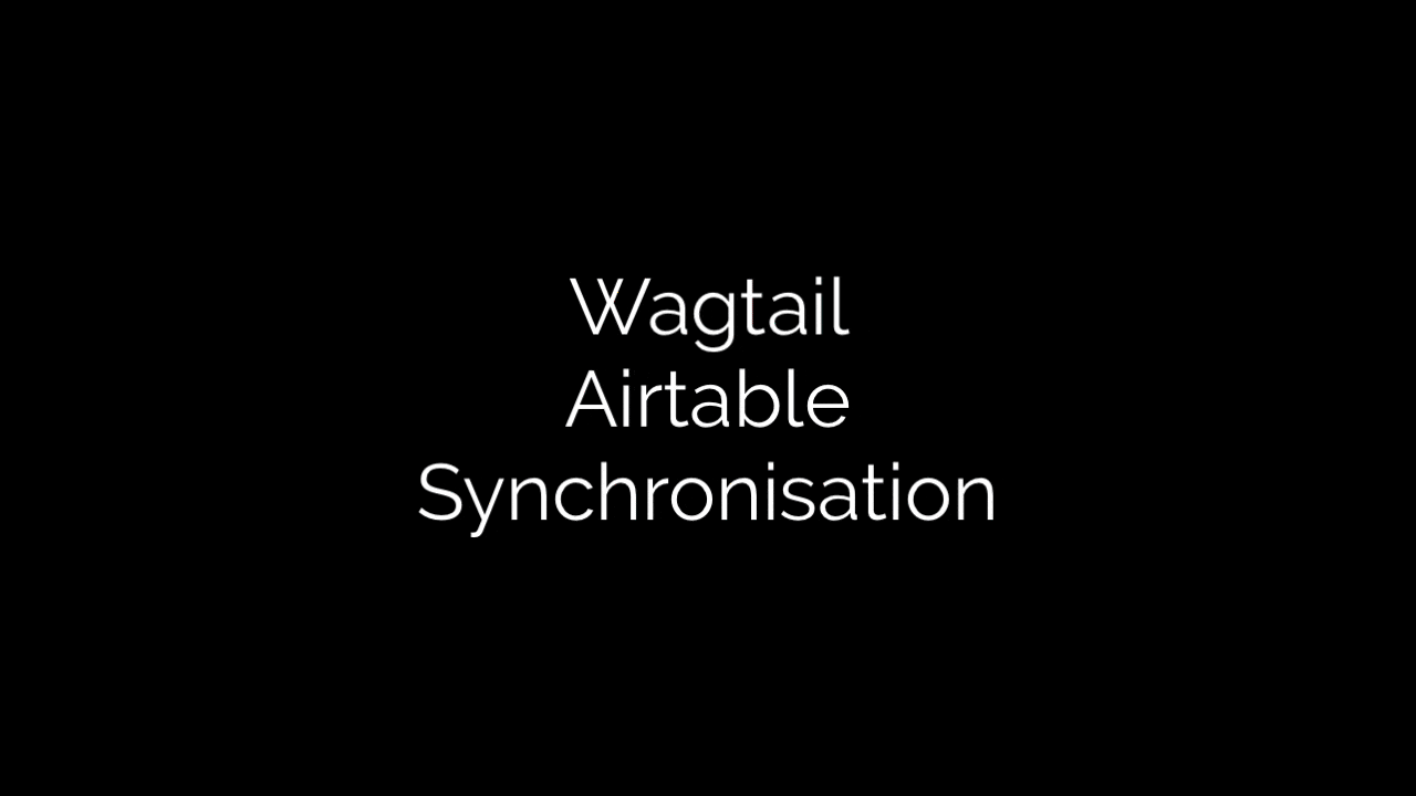Wagtail Airtable demo