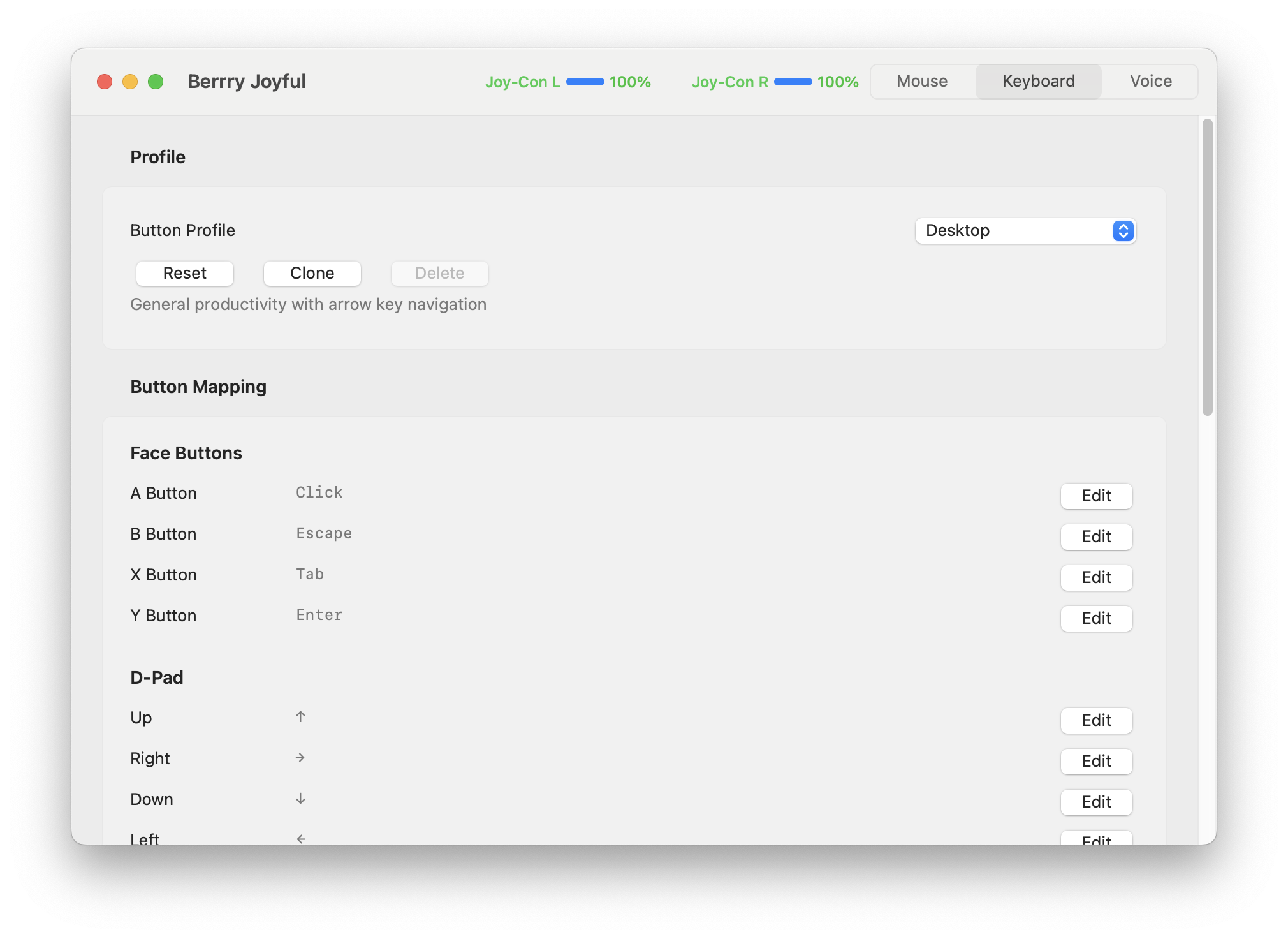 Berrry Joyful Interface