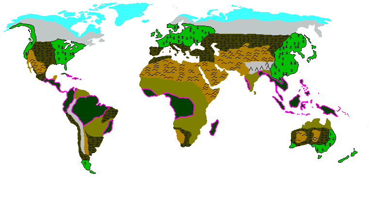 Processed Region Map of Earth