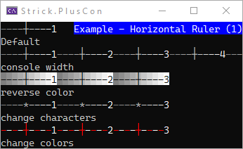 Example - Ruler - Horizontal 1