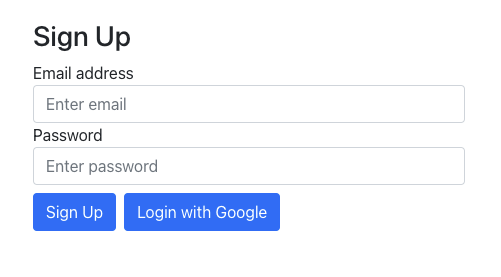 Simple Auth Page