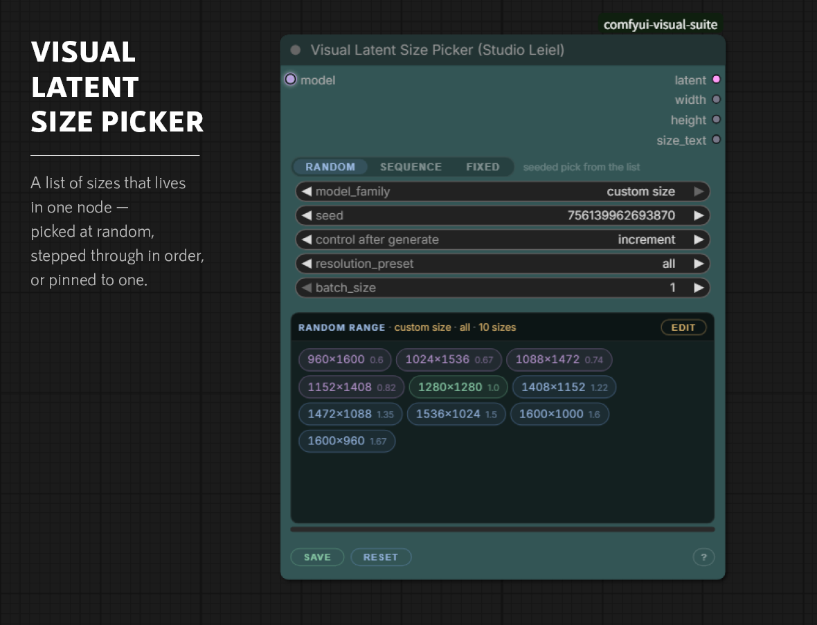 Visual Latent Size Picker