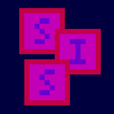 SIS logo, consists of three boxes with the letters in them SIS logo, consists of three boxes with the letters in them
