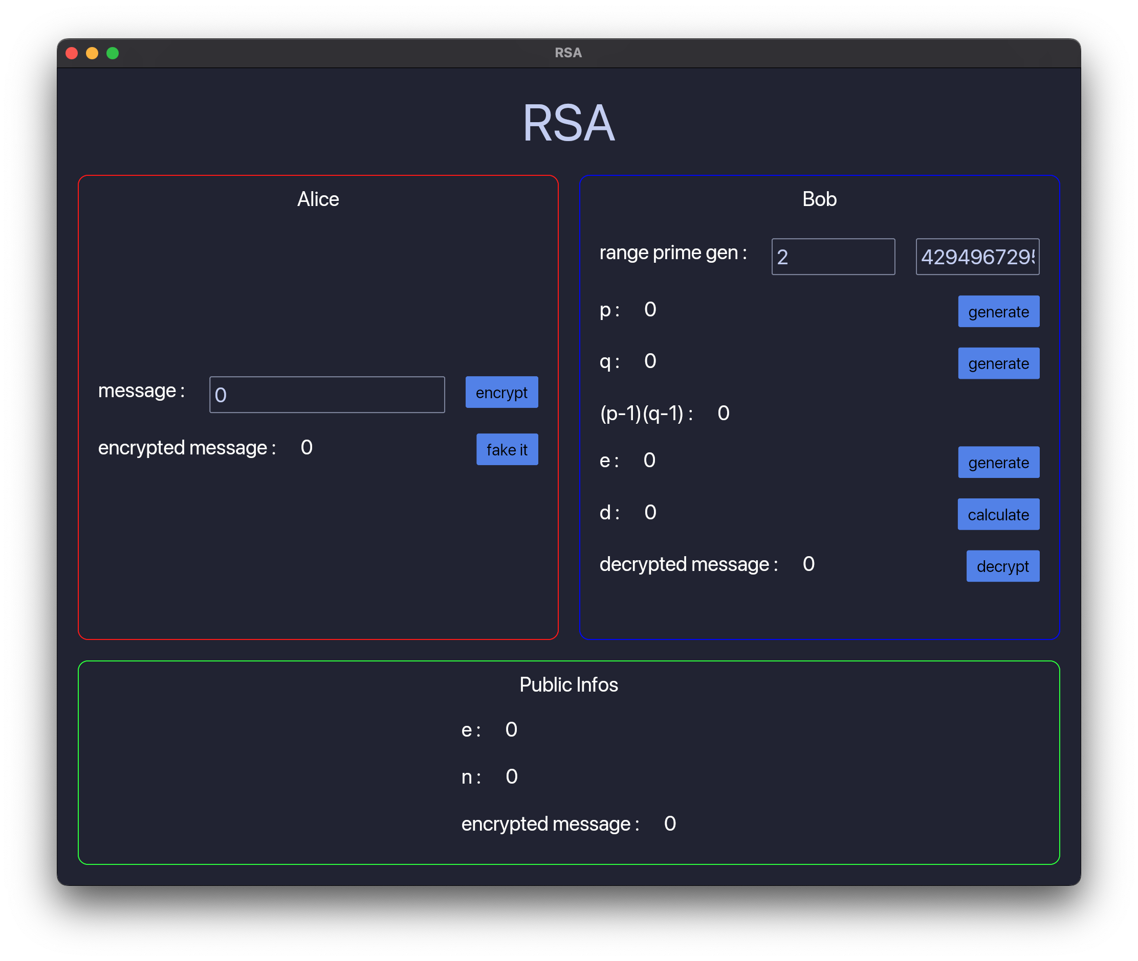 Interface de PrimeShield