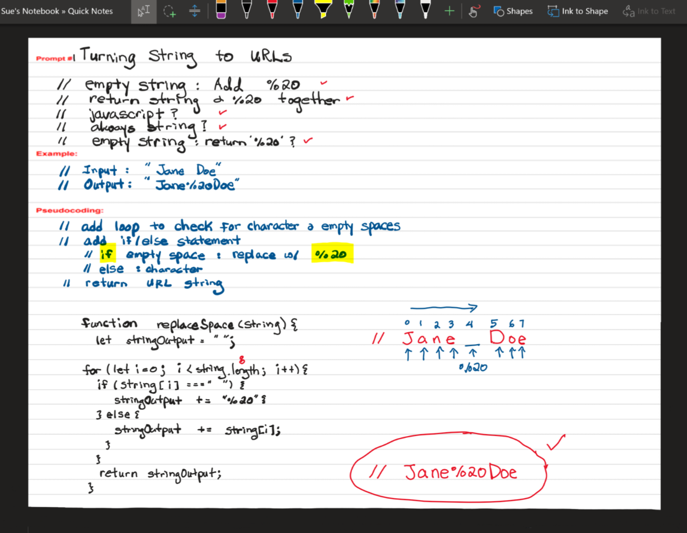 whiteboarding view