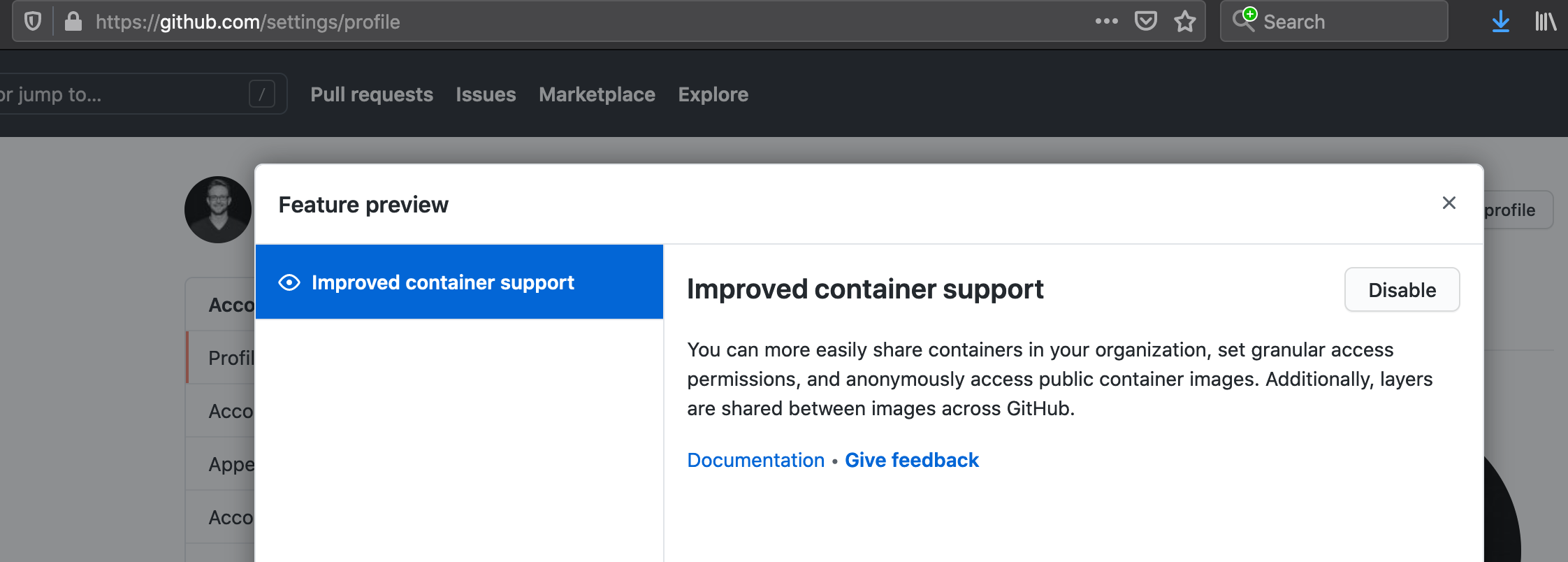 github-improved-container-support