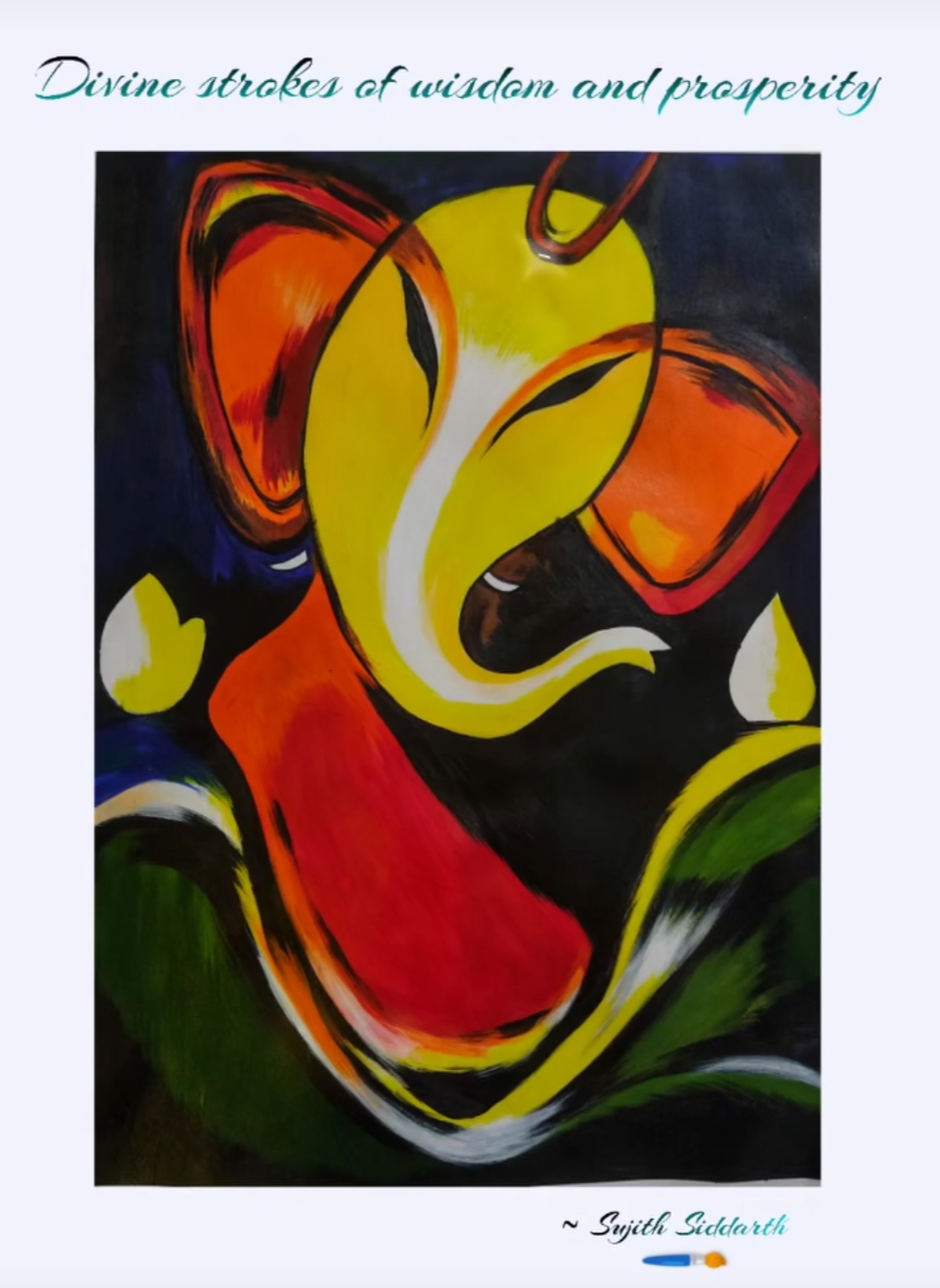 Modern Abstract Lord Ganesha
