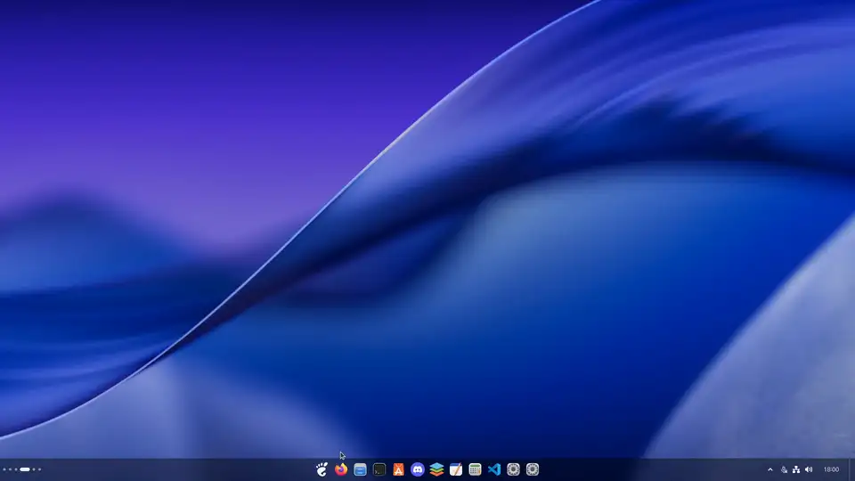 Eleven-style Start Menu in the dark theme