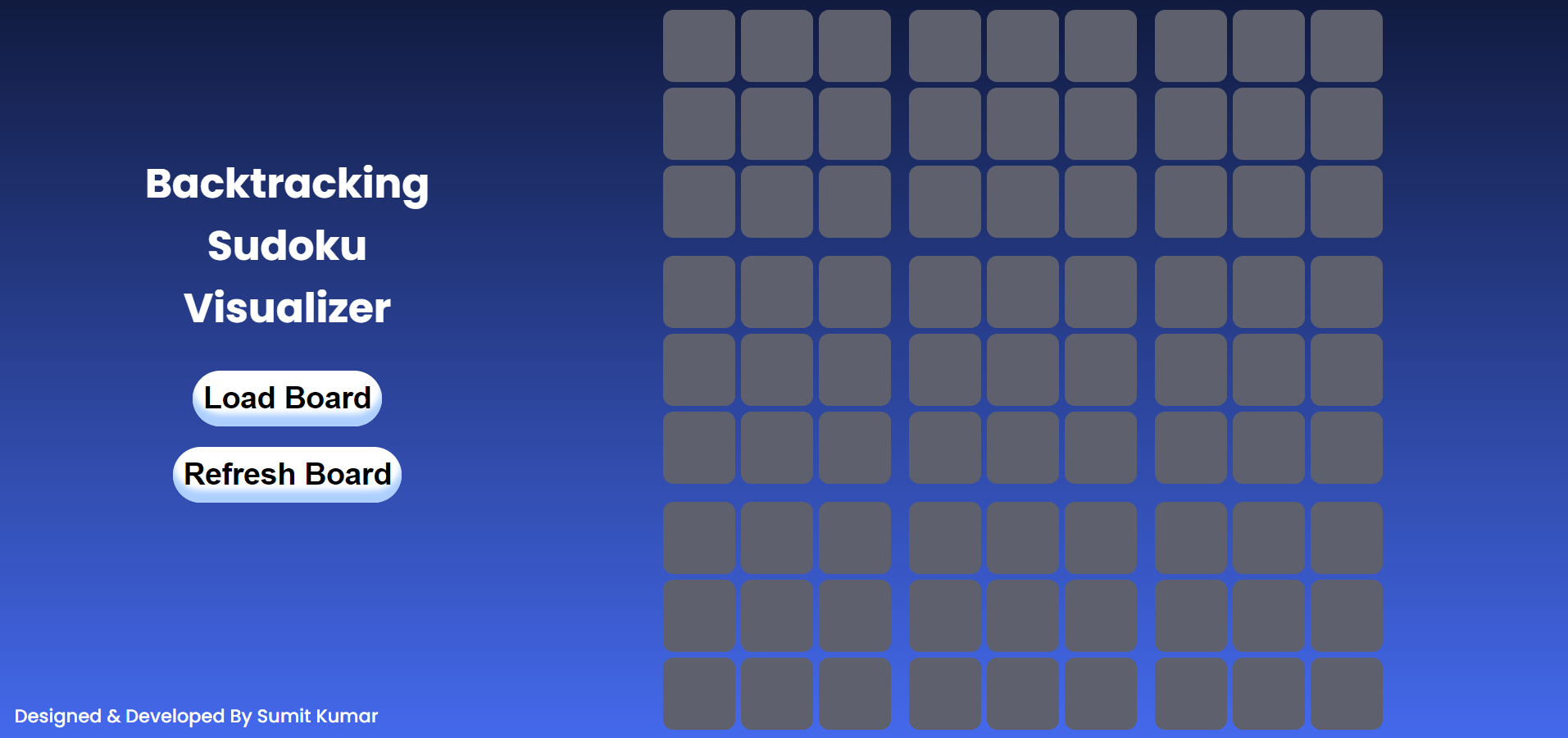 GitHub - SumitKumarCSE/Sudoku-Backtracking-Visualizer: This a sudoku ...