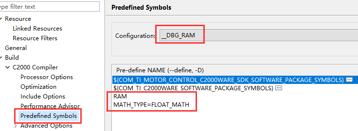 工程全局预定义宏_RAM