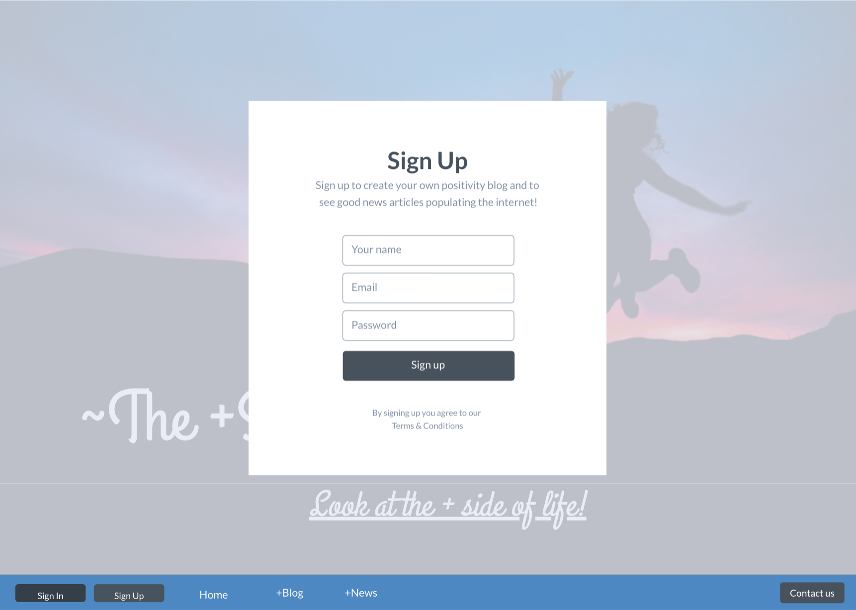 Sign Up Screen