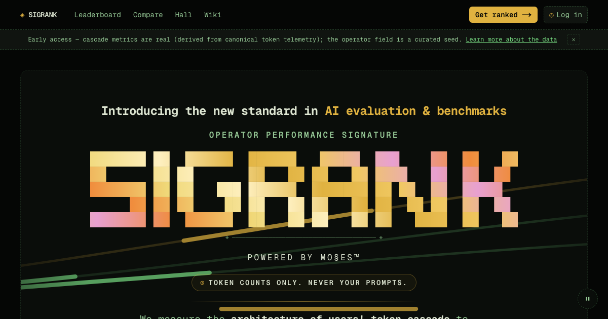 SigRank — the new standard in AI evaluation & benchmarks