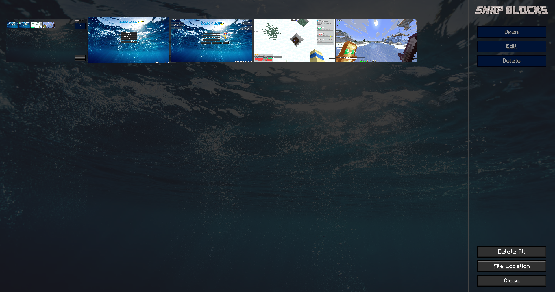 Snap Blocks screenshot manager