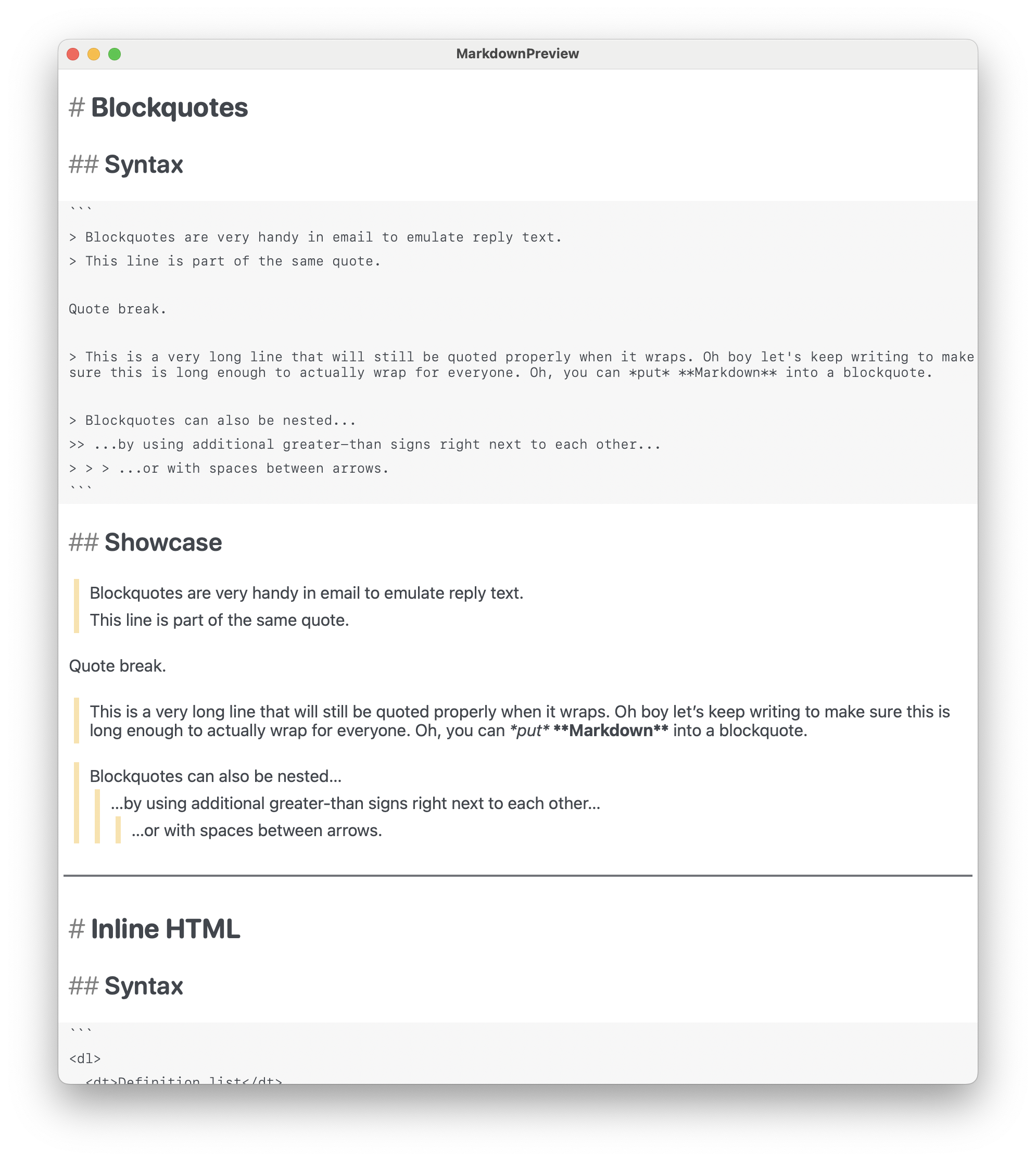 blockquote preview 2 dark mode
