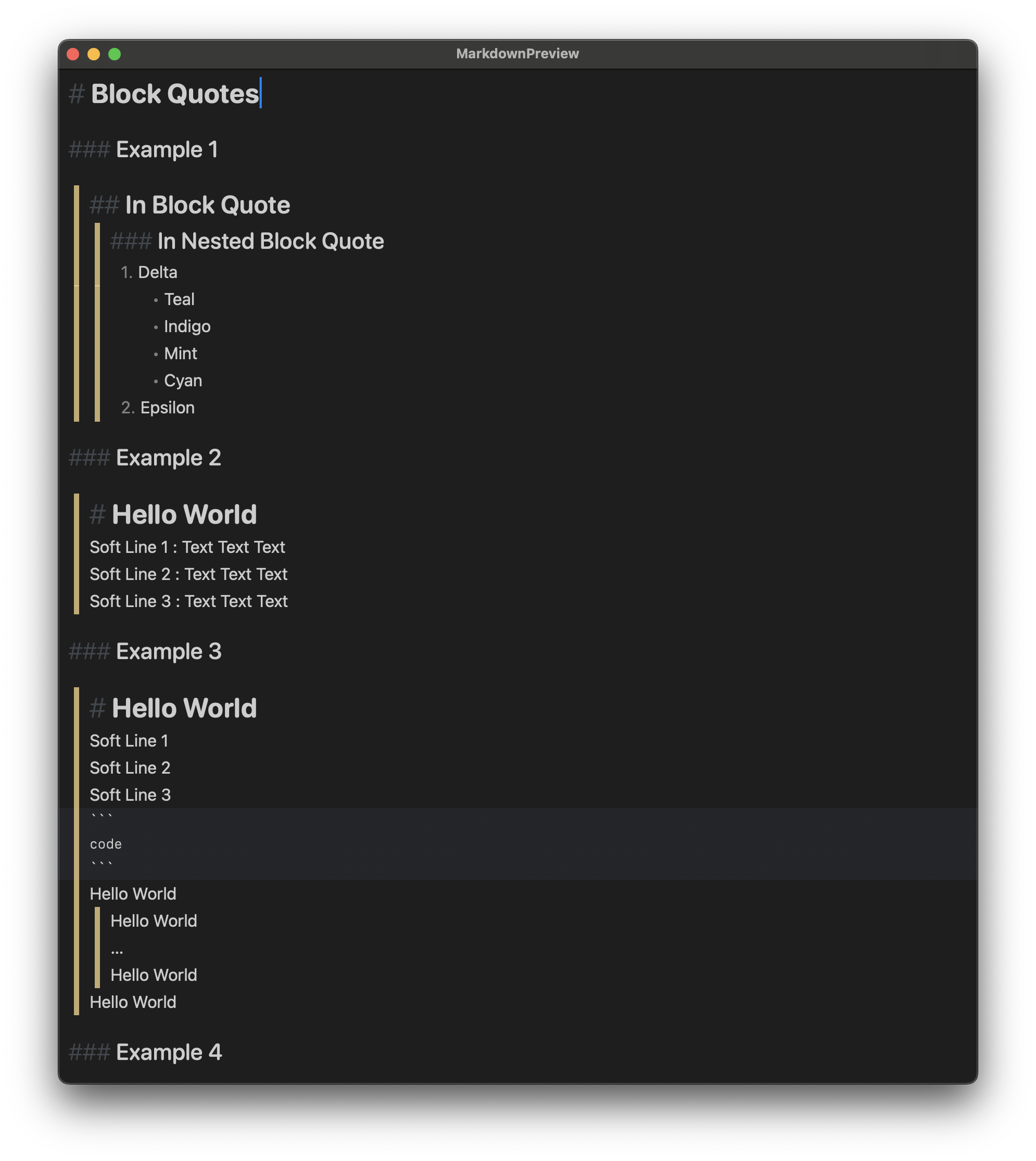 blockquote preview 2 dark mode