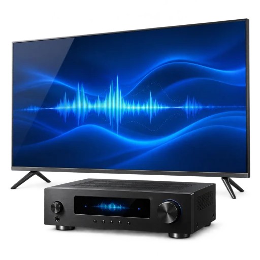 Smart TV and AV receiver supporting DLNA and UPnP