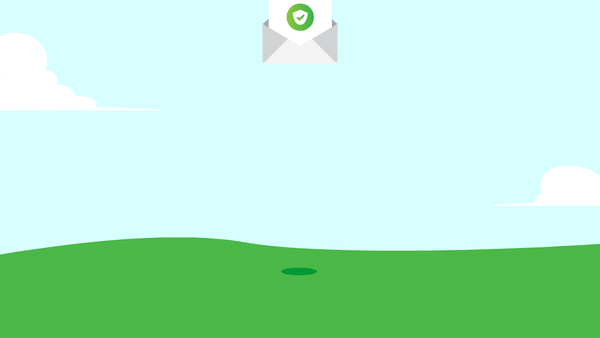 Freddy in an envelope