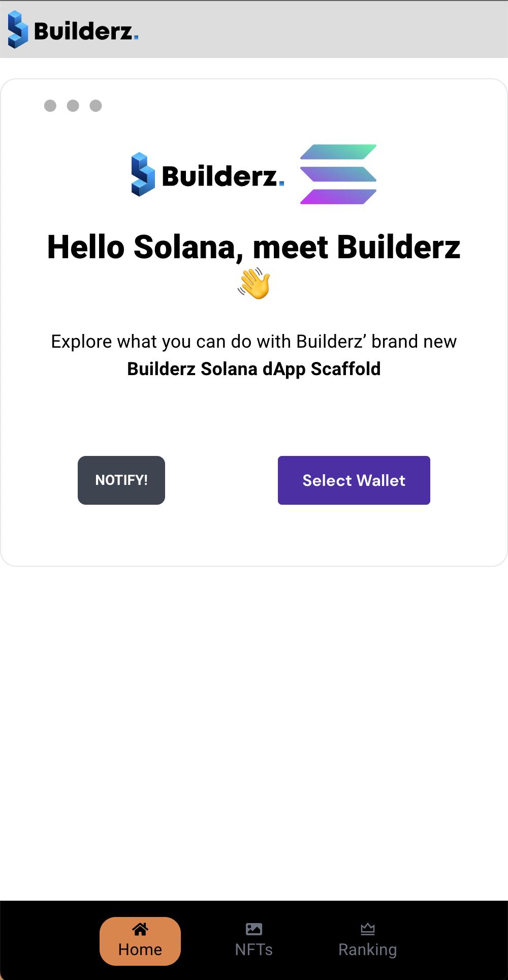 Builderz Scaffold Mobile