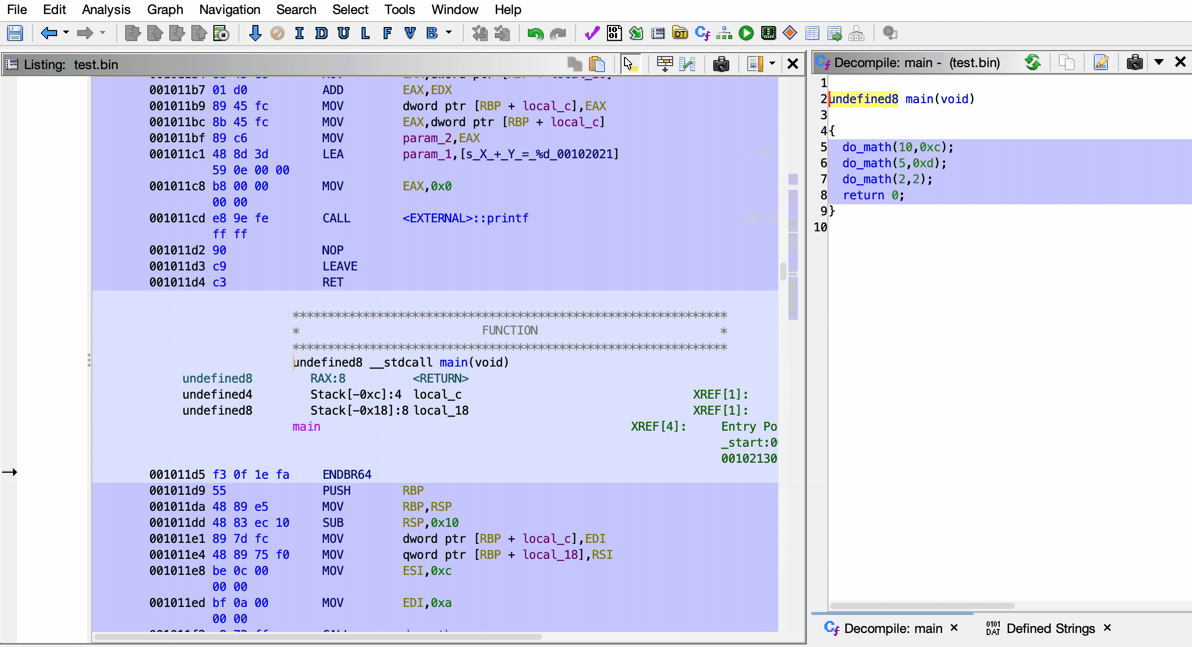 Opening the Code Coverage window