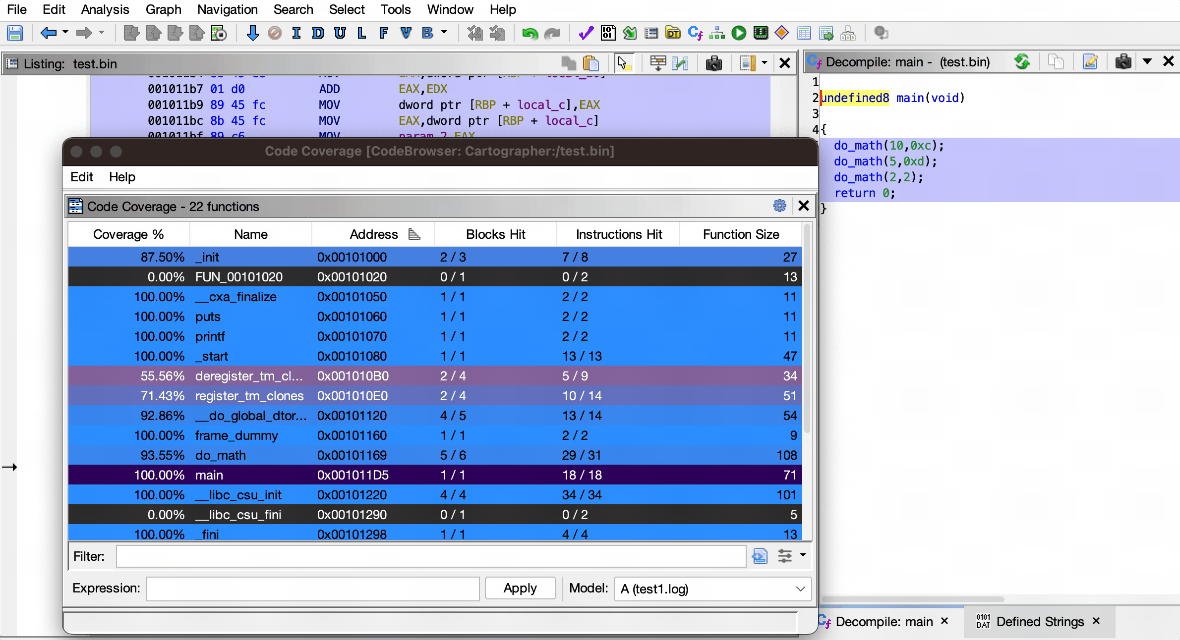 Searching and filtering data