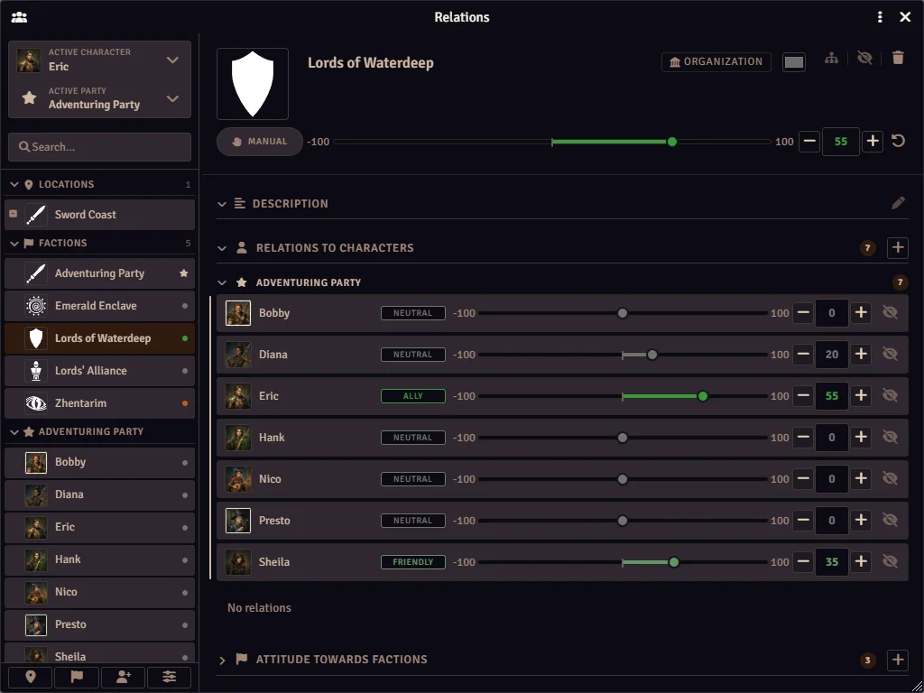 Relations Viewer