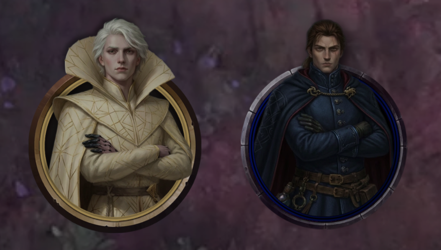 Tokens wearing different dynamic rings