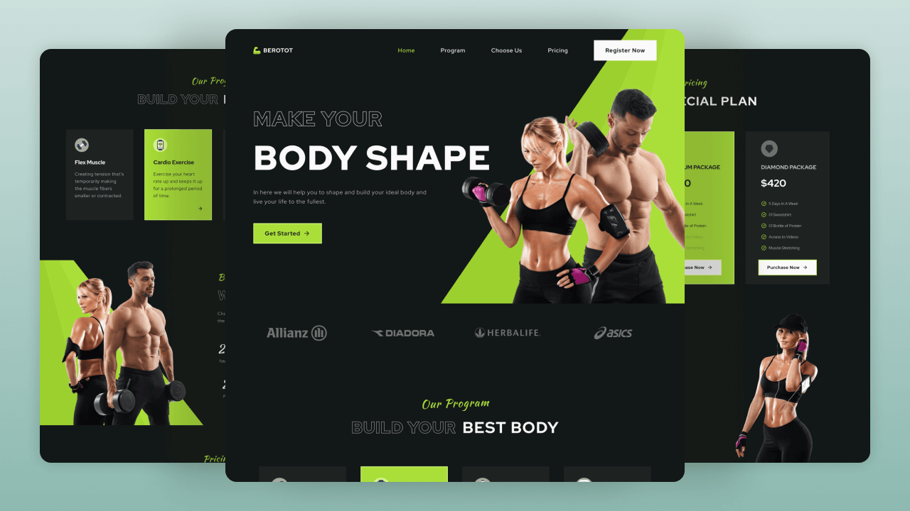 Responsive Gym Website Design preview