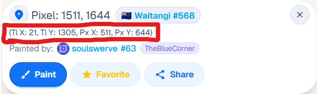 Where to find tile coordinates