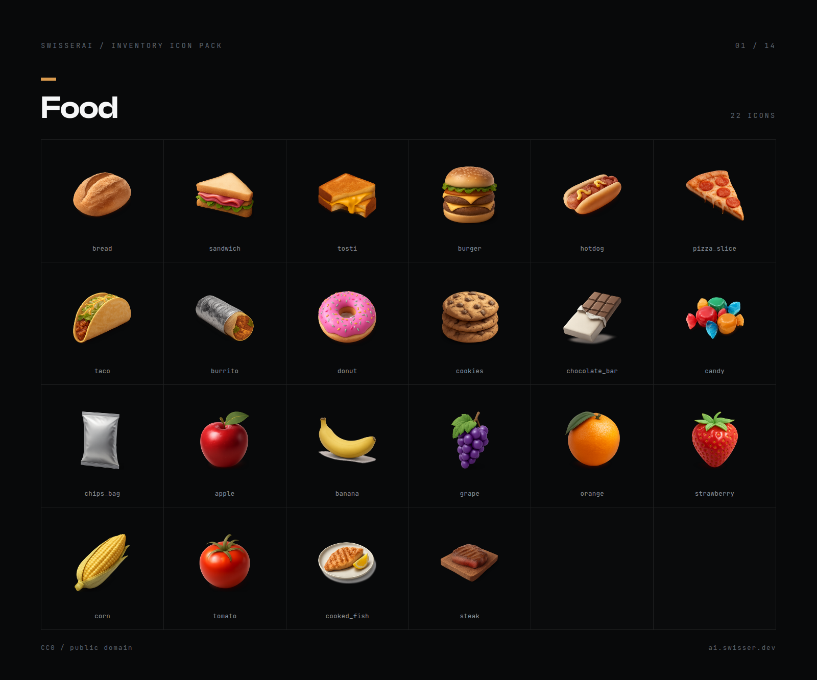 Food icons